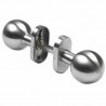 Gałka 11AL podwójna stała INOX