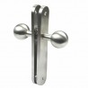 Gałka 11GP podwójna obrotowa INOX