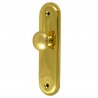 Gałka z szyldem 125x34mm mosiężna lakierowana mod.24