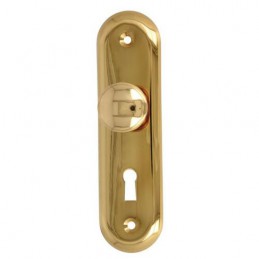 Gałka z szyldem mosiężna na klucz 125x34mm mod. 26