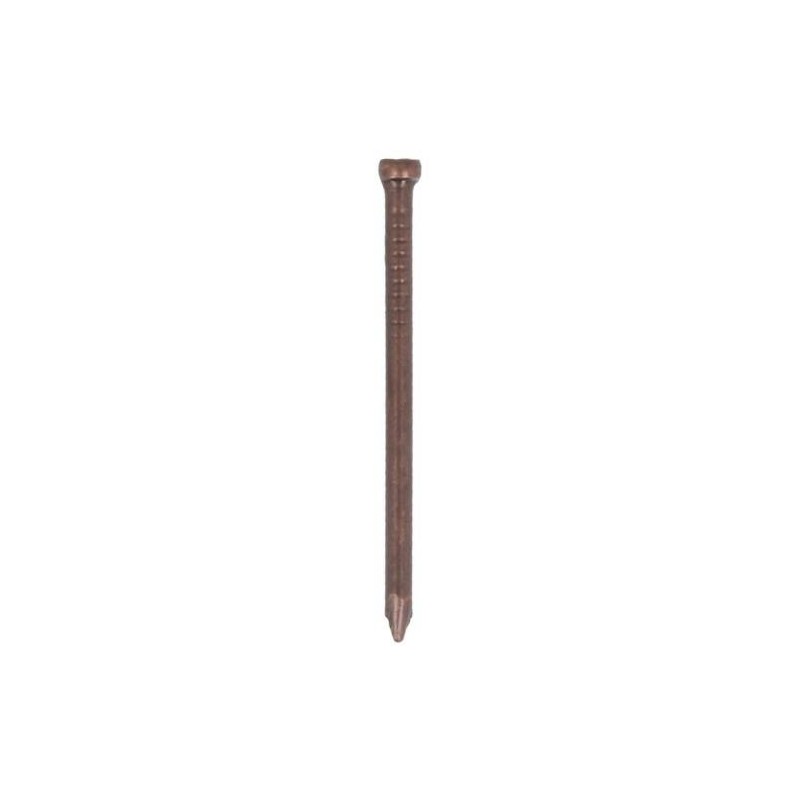 Gwóźdź do betonu 2x40mm płaski łeb stalowy miedziowany 32 sztuki