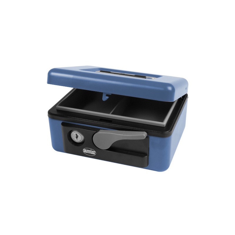Kasetka na pieniądze niebieska 165x125x80mm