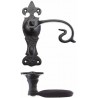 Klamka 48x168 czarna na WC