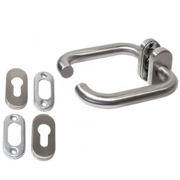 Klamka AMIG 3 `O` roz. owalna INOX