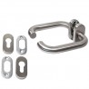 Klamka AMIG 3 `O` roz. owalna INOX
