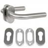 Klamka AMIG 4 "O" rozeta owalna INOX