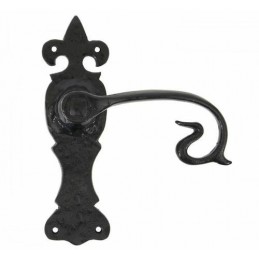 Klamka drzwiowa Curly 165x51x5 czarna