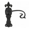 Klamka drzwiowa Curly 165x51x5 czarna