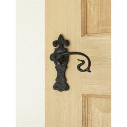 Klamka drzwiowa Curly 165x51x5 czarna