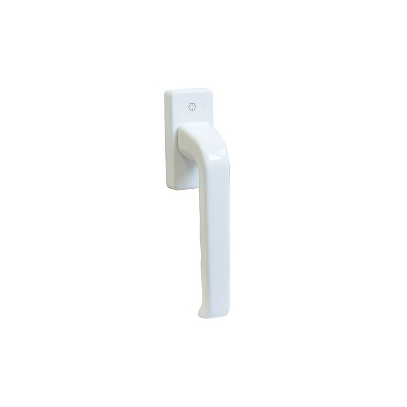 Klamka okienna 1020 aluminiowa biała