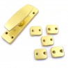 Klamka z zamknięc. zasuwnicy 19 mosiężny