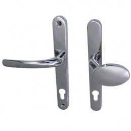 Klamko-gałka Balmoral na wkładkę 92mm chromowana FRENCH L/L
