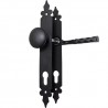 Klamko-gałka stała na wkładkę 90 czarna szyld 270x36mm mod.106PB90