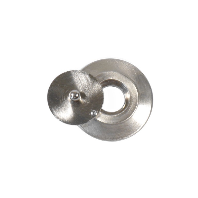 Klapka wewnętrzna wizjera 14mm chrom satyna szyld 45mm mod. 2