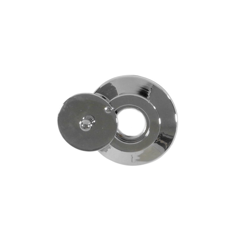 Klapka wewnętrzna wizjera 16mm chrom połysk szyld 45mm mod. 2