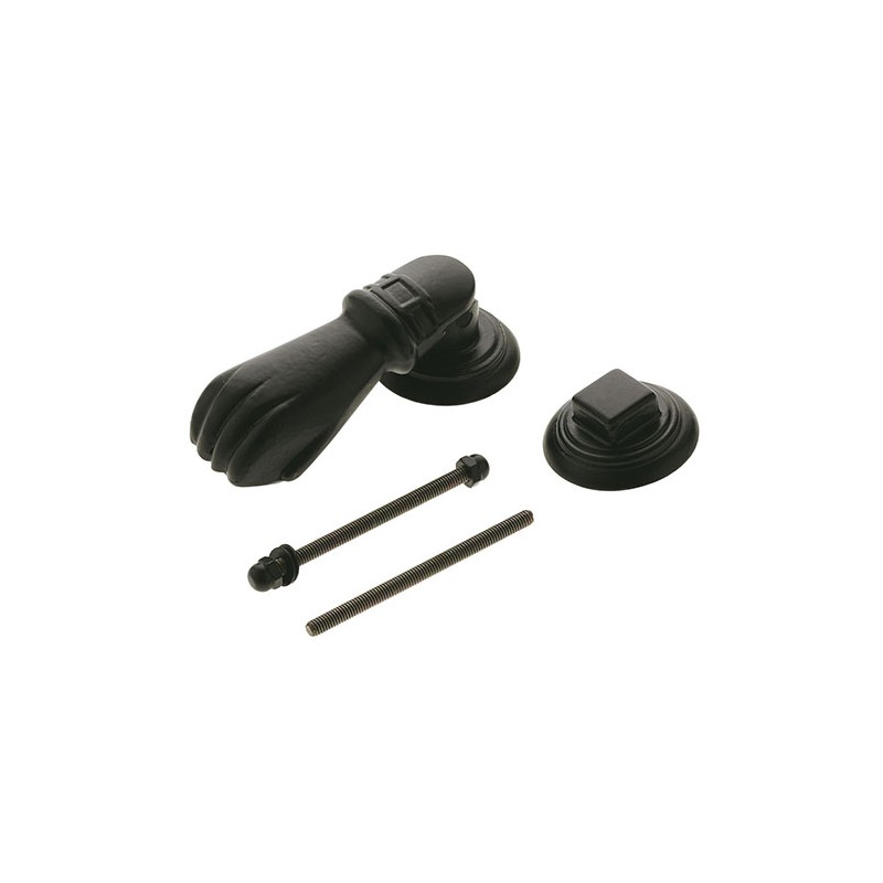 Kołatka do drzwi 115x40mm czarna mod.4 kształt łapy