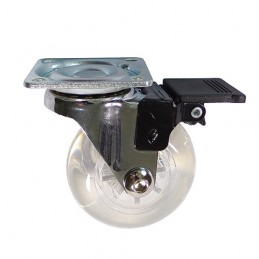 Kółko transparentne 50mm obrotowa płytka i hamulec 7240502