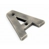 Litera "A" 78x8mm antyczna cyna