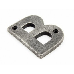 Litera "B" 78x8mm antyczna cyna