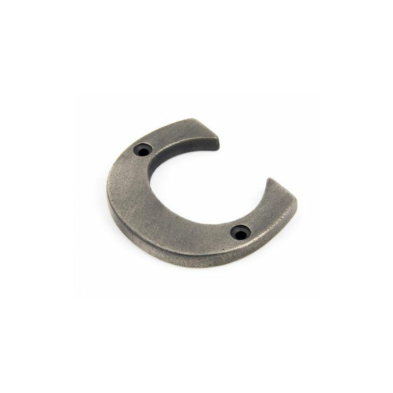 Litera "C" 78x8mm antyczna cyna