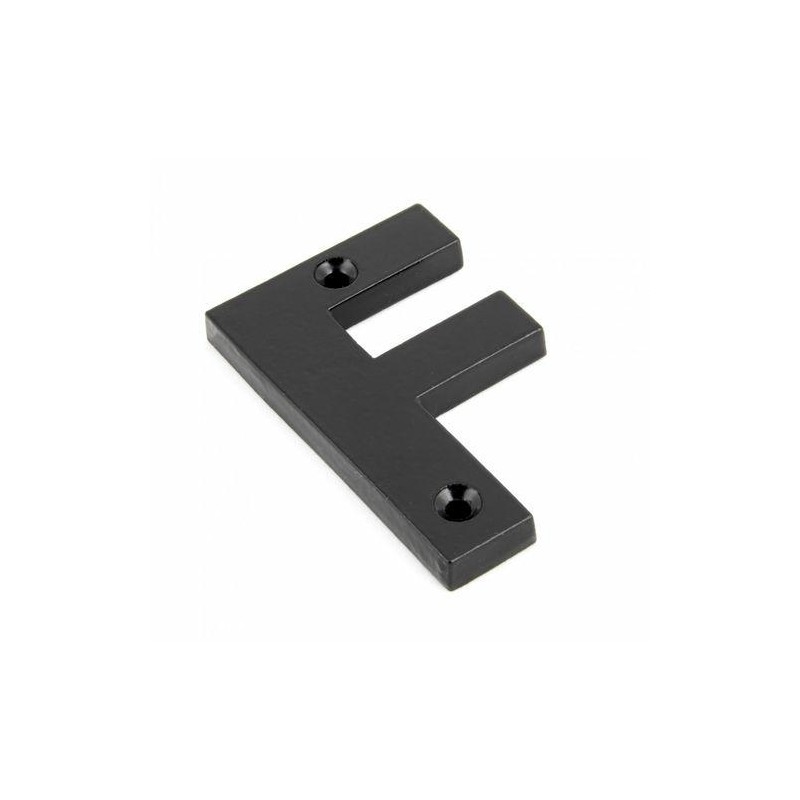 Litera "F" 78x8mm czarna