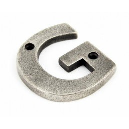Litera "G" 78x8mm antyczna cyna