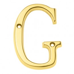 Litera "G"-5cm mosiężna lakierowana