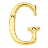 Litera "G"-5cm mosiężna lakierowana