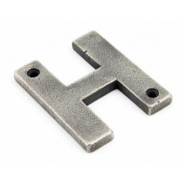 Litera "H" 78x8mm antyczna cyna