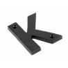 Litera "K" 78x8mm czarna
