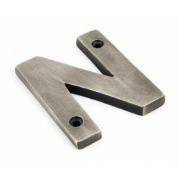 Litera "N" 78x8mm antyczna cyna