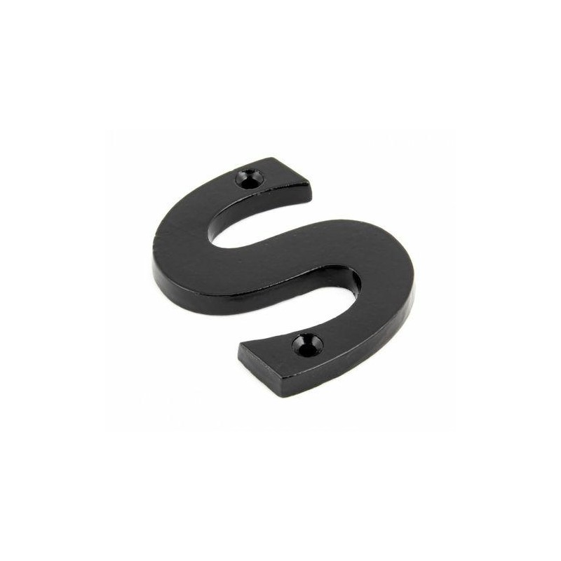 Litera "S" 78x8mm czarna