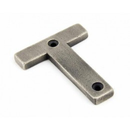 Litera "T" 78x8mm antyczna cyna