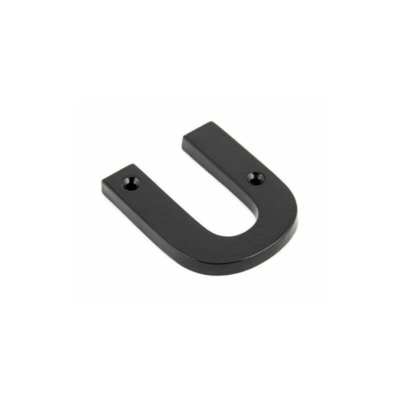 Litera "U" 78x8mm czarna