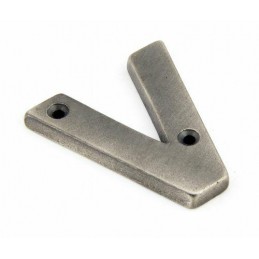 Litera "V" 78x8mm antyczna cyna
