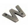Litera "W" 78x8mm antyczna cyna