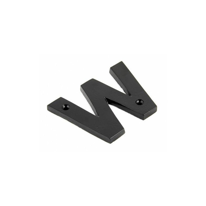 Litera "W" 78x8mm czarna