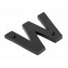 Litera "W" 78x8mm czarna