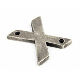 Litera "X" 78x8mm antyczna cyna