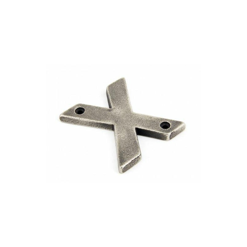 Litera "X" 78x8mm antyczna cyna