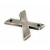 Litera "X" 78x8mm antyczna cyna