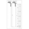 Łącznik Abaco 415x35 sreb mat AGB