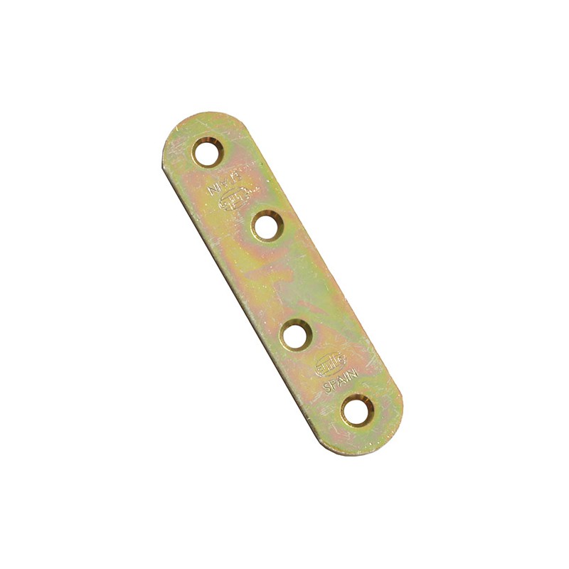 Łącznik budowlany 80x19mm mod.2 żółty ocynk