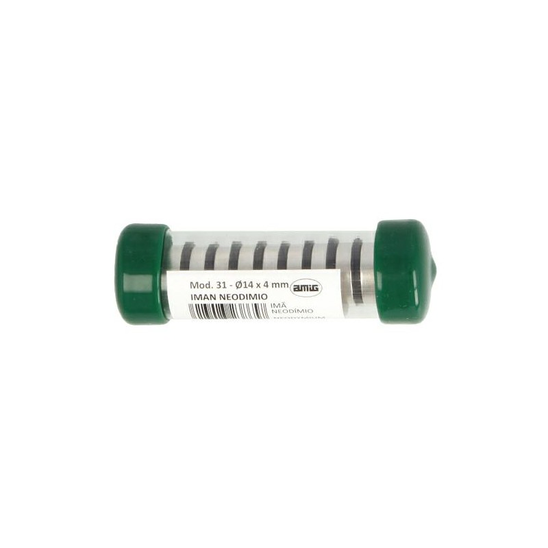 Magnes neodymowy fi.14x4mm 10szt. mod.31