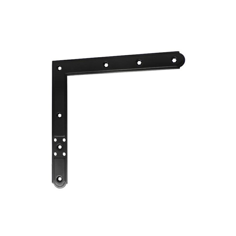 Narożnik 220x220mm czarny 150mm górny lewy / dolny prawy