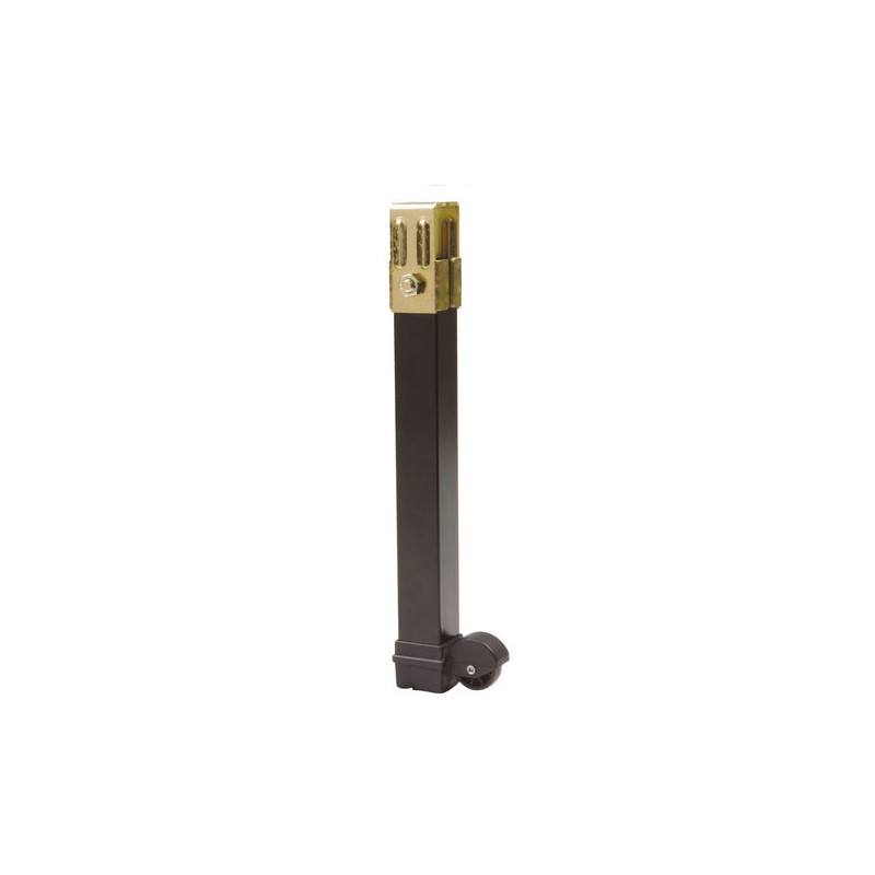 Noga meblowa z kółkiem wys.270mm kwadrat 30x30mm czarna mod.15