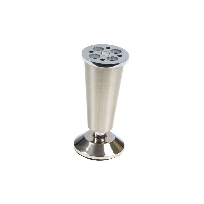 Noga meblowa wys.100mm niklowana mod.8
