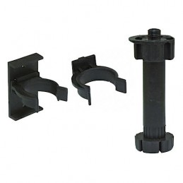 Komplet nóżek regulowanych z zaczepami wys.95-120mm czarny