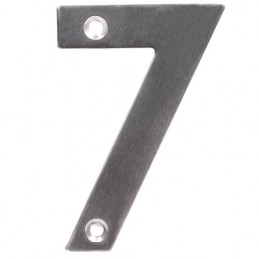 Cyfra 7 INOX 10cm przykręcana