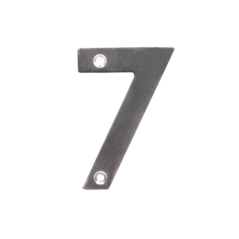 Cyfra 7 INOX 10cm przykręcana
